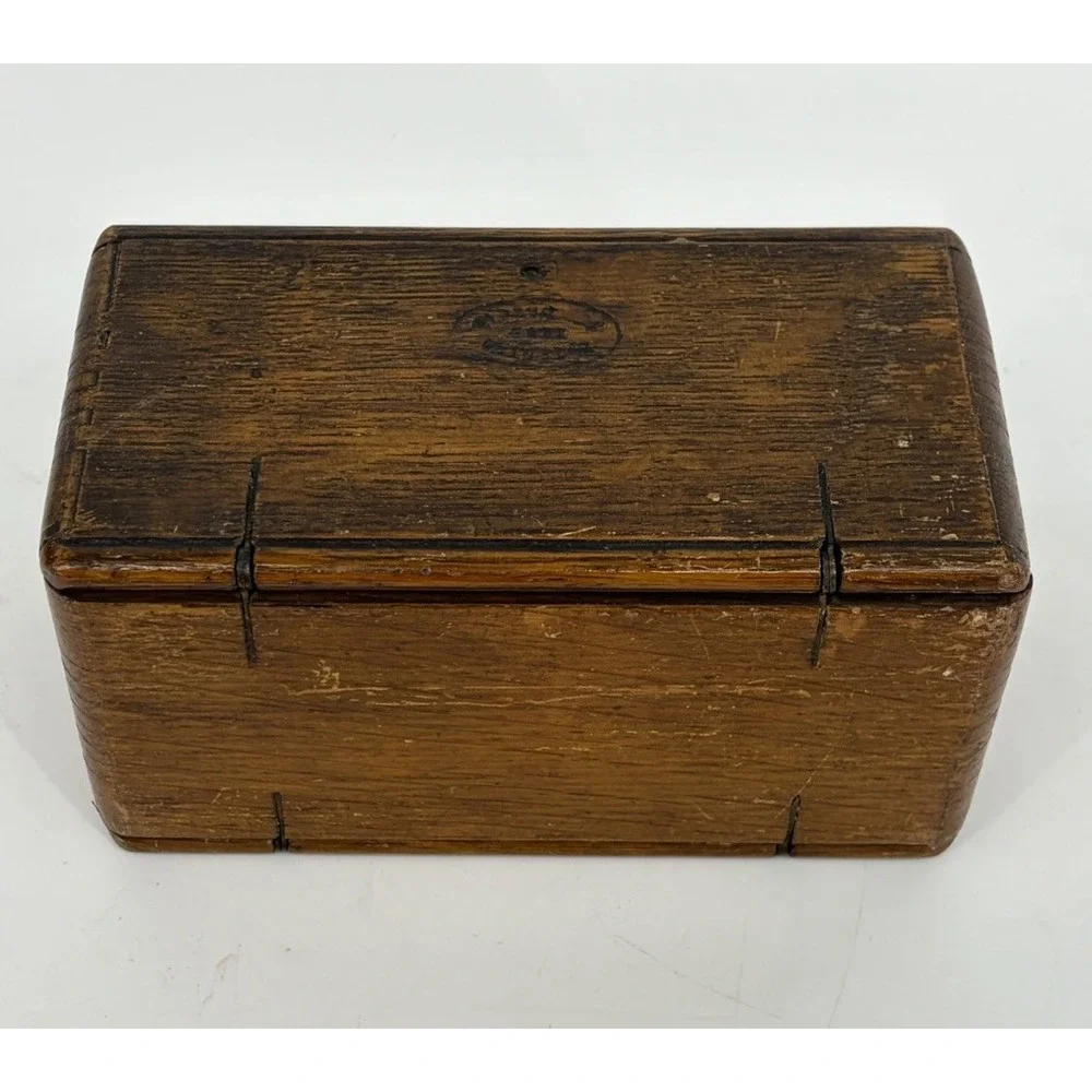 Antique Singer Sewing Machine Puzzle Box with Accessories Parts Roll Up